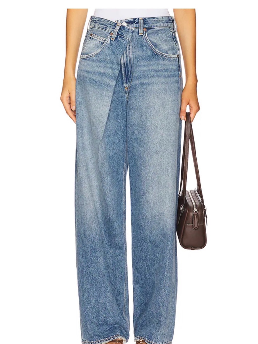 Agolde Vana Light Blue Wide Leg Jeans